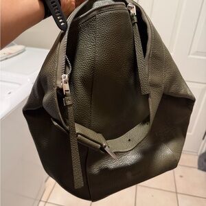 ALLSAINTS
Anouck Sling Leather Backpack In Sycamore Green